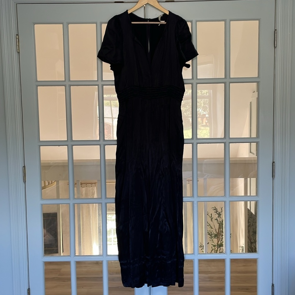 Anthropologie Somerset Jumpsuit | Black |Size L - Picture 3 of 6